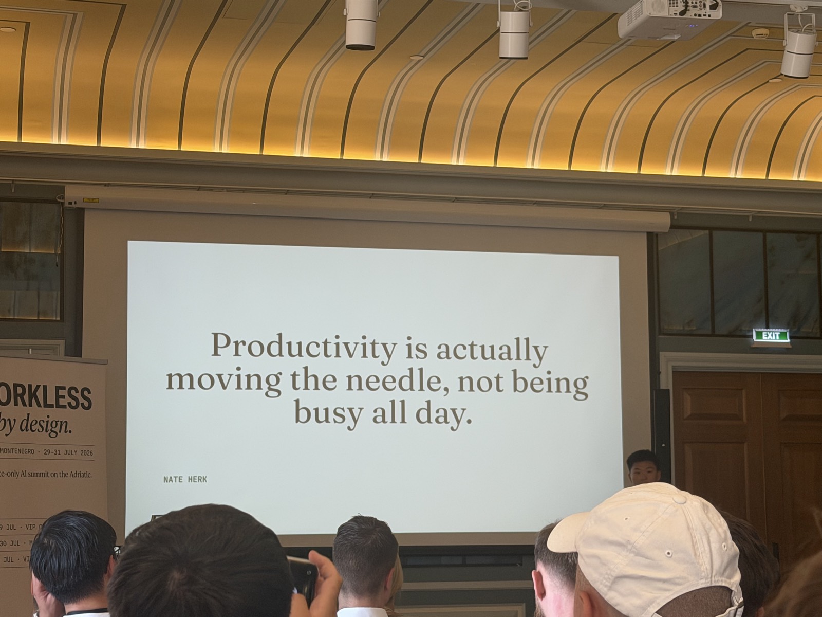 "Productivity is actually moving the needle, not being busy all day."